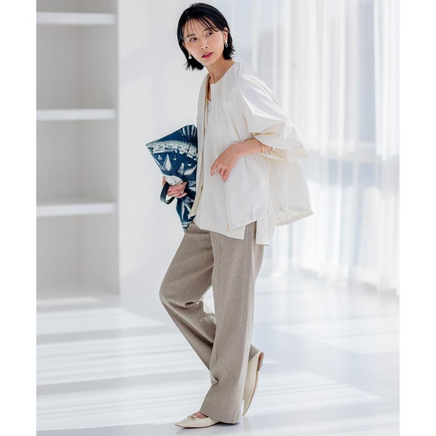 23区　ストレッチブルゾン 洗える】リネンレーヨンストレッチ ブルゾン / 23区