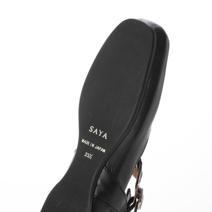 SAYA（サヤ） 24春夏新作フラット本革プラット製法Tストラップシューズ