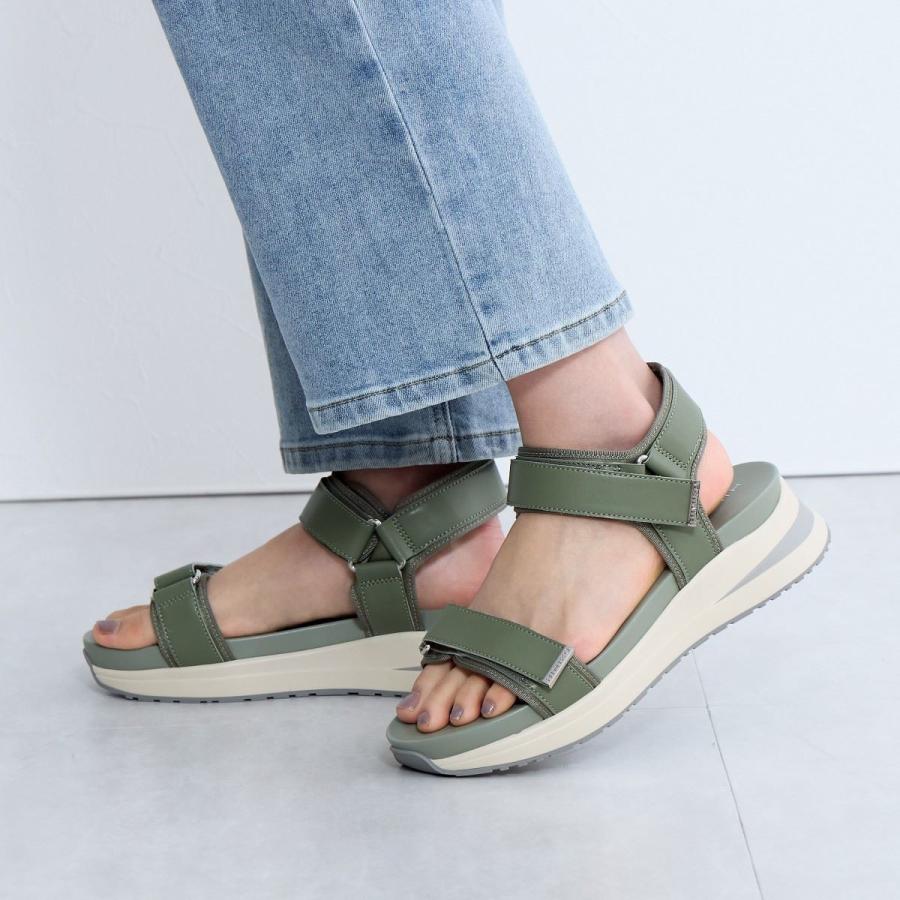 【最終価格】ヒミコ　メタルパーツスポーツサンダル/647201ベージュ 23.5 特別価格》＊雑誌掲載＊◇【25春夏新作】メタルパーツスポーツ