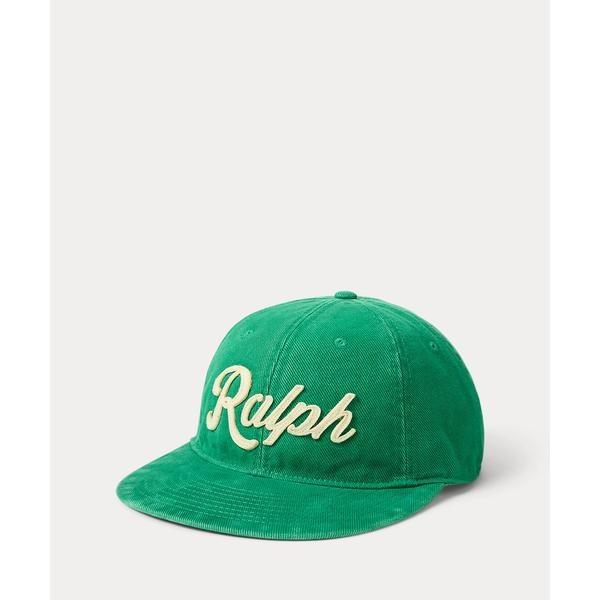 POLO RALPH LAUREN アップリケド ツイル ボール キャップ