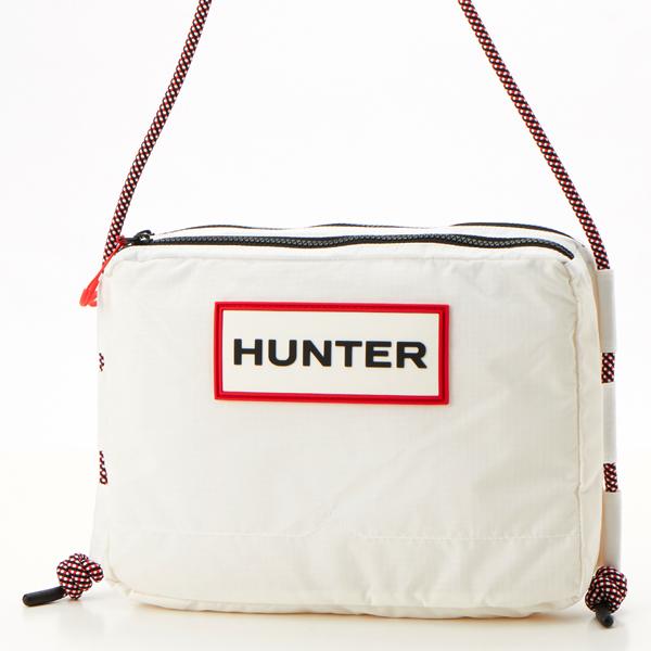 【HUNTER】トラベル リサイクル ナイロン サコッシュ HUNTER トラベル リップストップ リサイクル ナイロン