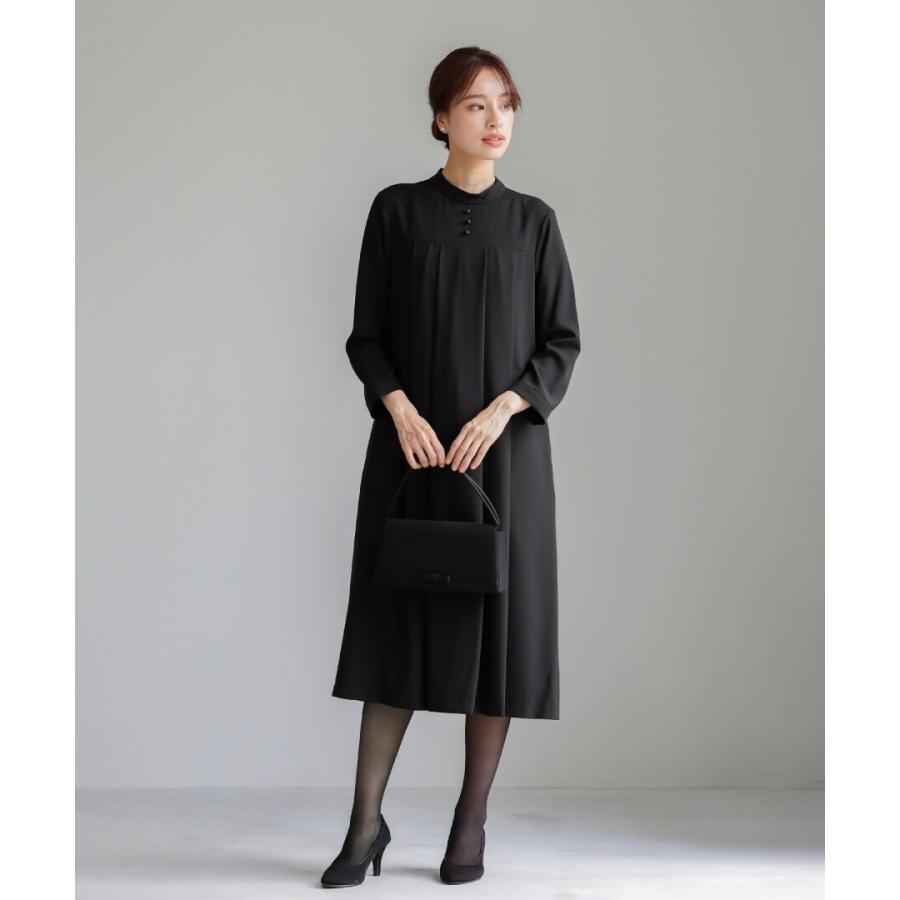 喪服・礼服【洗えるフォーマル】ヨーク切り替えタックフレアー