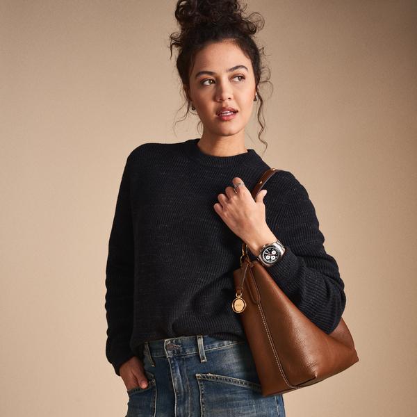 FOSSIL（フォッシル） 肩かけバッグ レディース レザー ブラウン