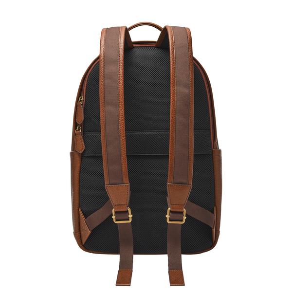 FOSSIL（フォッシル） リュックサック メンズ レザー ブラウン スマホ