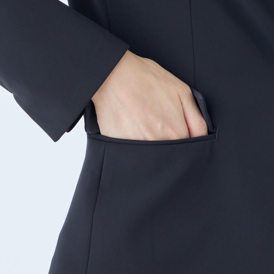SUIT SELECT 【オールシーズン/お受験にも】洗えるノーカラー