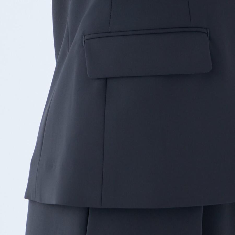 SUIT SELECT 【オールシーズン/お受験にも】洗えるノーカラー