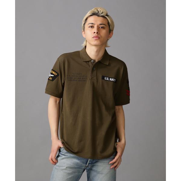 AVIREX（アヴィレックス） ネイバル パッチド ポロシャツ／NAVAL