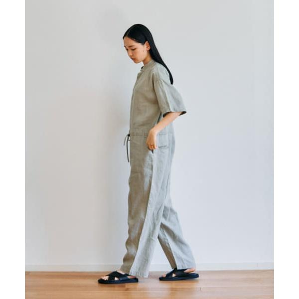 かぐれ　今期⭐︎リネンハーフスリーブオールインワン かぐれ｜リネンハーフスリーブオールインワン - かぐれ(カグレ