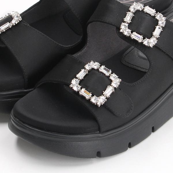 ビジューモチーフ ブラック ミュール 375 ビジューモチーフ ブラック ミュール 375 ビジューモチーフ ブラック