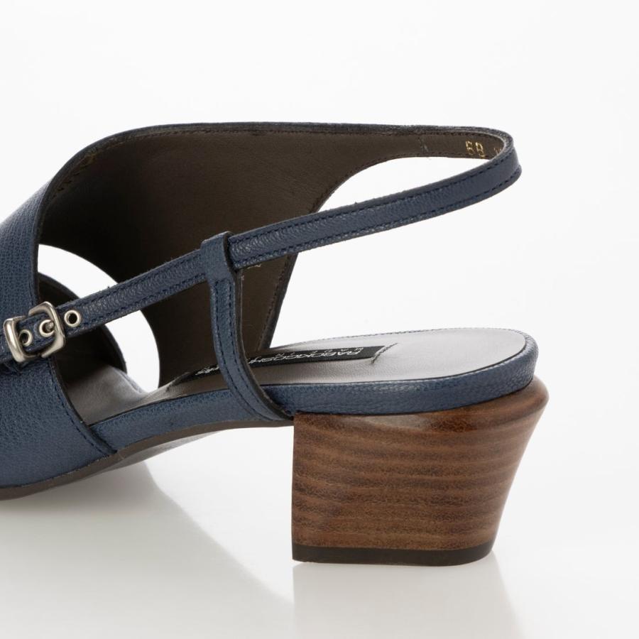 WORKS 24春夏新作4.5cm本革ポインテッドトゥアシンメトリーバック