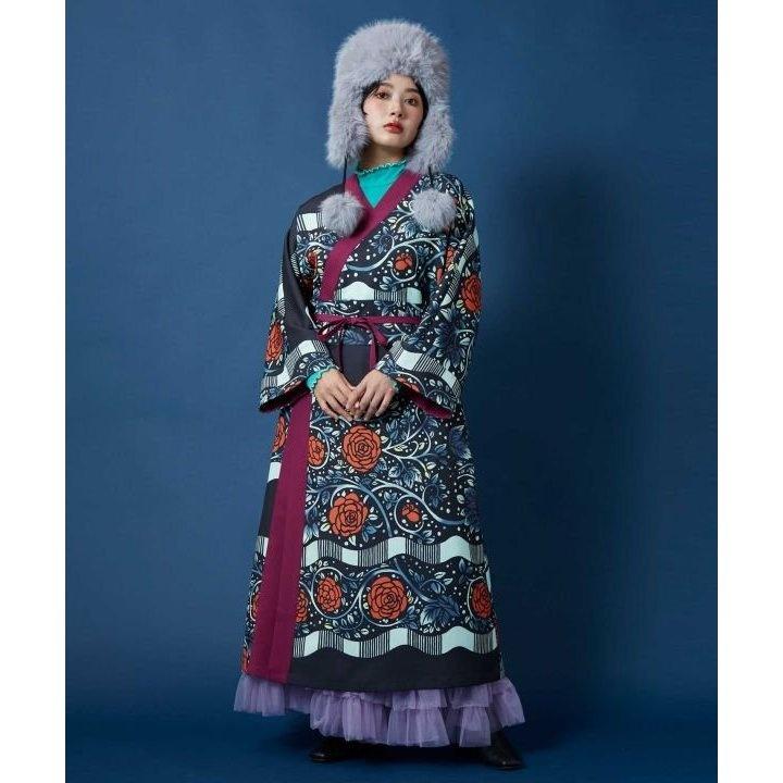 倭物やカヤ×重宗玉緒 ワンピース　新品 KOUSHI カヤ ワンピース 「重宗玉緒×倭物やカヤ」モダン着物ワンピース