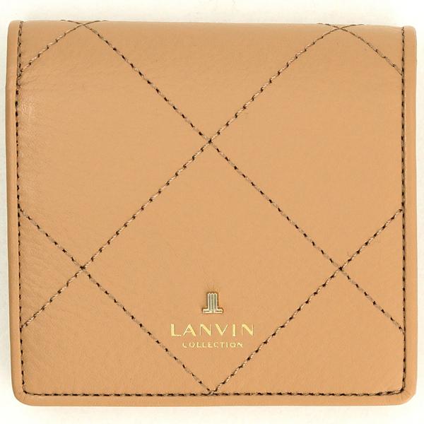 ランバンコレクション　二つ折り財布　コンパクト　ボックスタイプ LANVIN COLLECTION 【ランバンコレクション】ラペリパース 二つ折りBOX