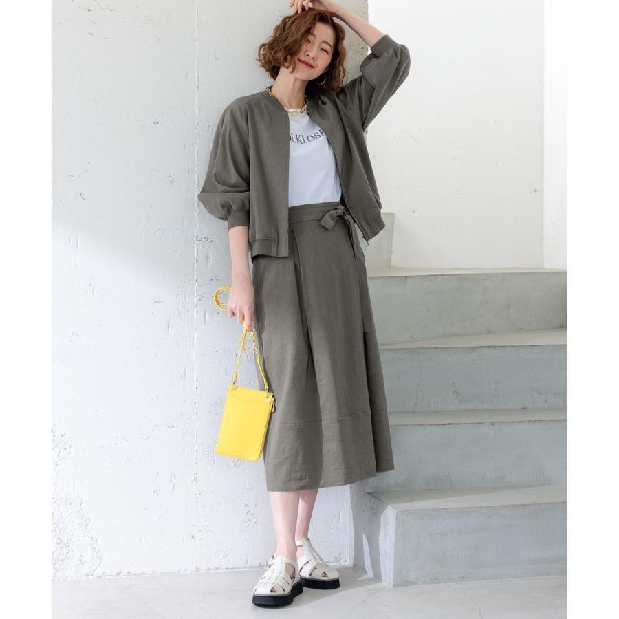 23区　【CLASSY.掲載/洗える】リネンレーヨンストレッチ ブルゾン 23区 【CLASSY.6月号掲載/洗える】リネンレーヨンストレッチ