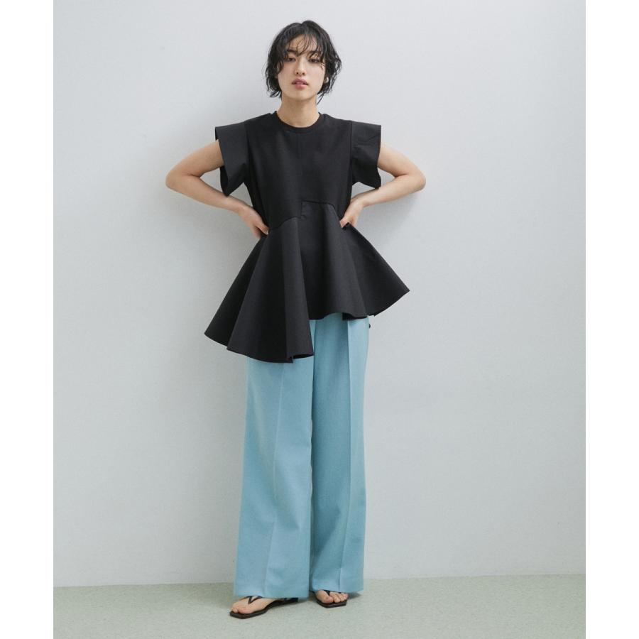 【再入荷・WEB限定・洗える】フリルペプラムカットソー ADAM ET ROPE' 【再入荷・WEB限定・洗える】フリルペプラム