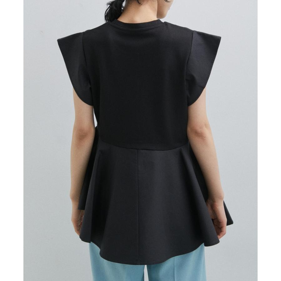 アダムエロペ　【定番人気】・【WEB限定】フリルペプラムカットソー ADAM ET ROPE'｜【定番人気】・【WEB限定】フリルペプラム