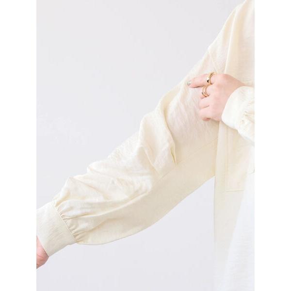 接触冷感Wポケット袖タックシャツチュニック｜0101marui｜15