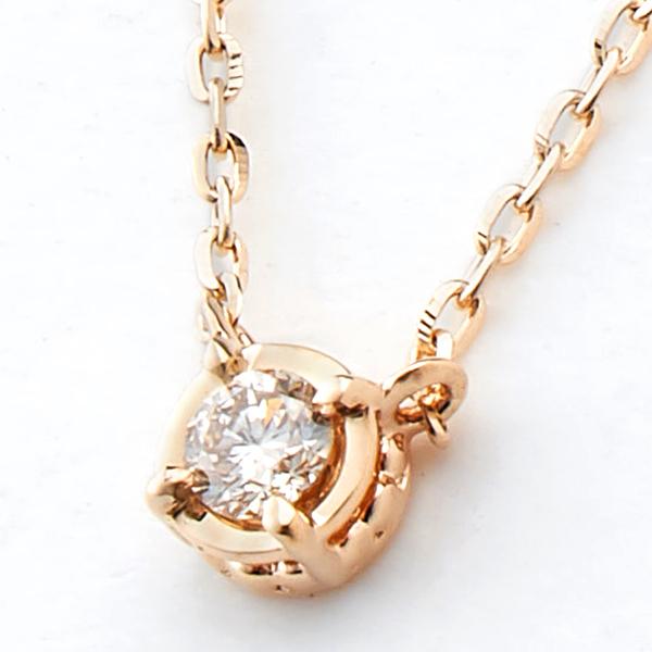 agete（アガット） K10ダイヤモンドネックレス（0.03ct） : マルイ