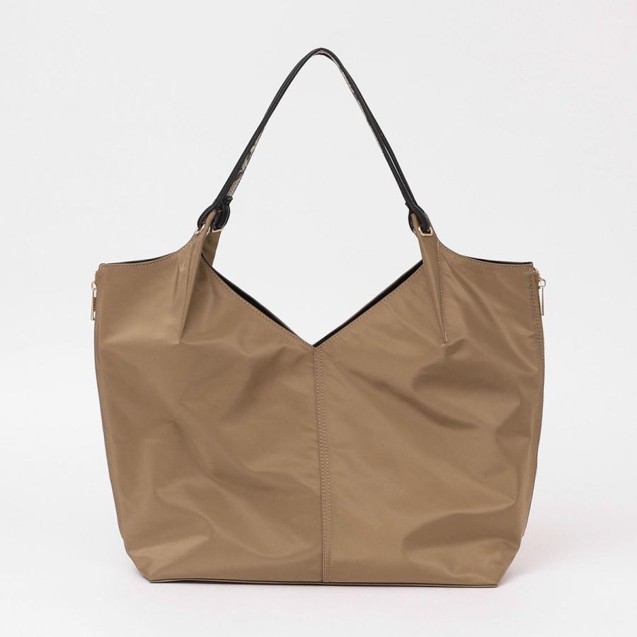 quaranciel quaranciel: Vカット サイドファスナー トートバッグ（A4