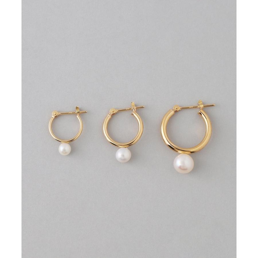 パイプフープパールピアス[S]の画像