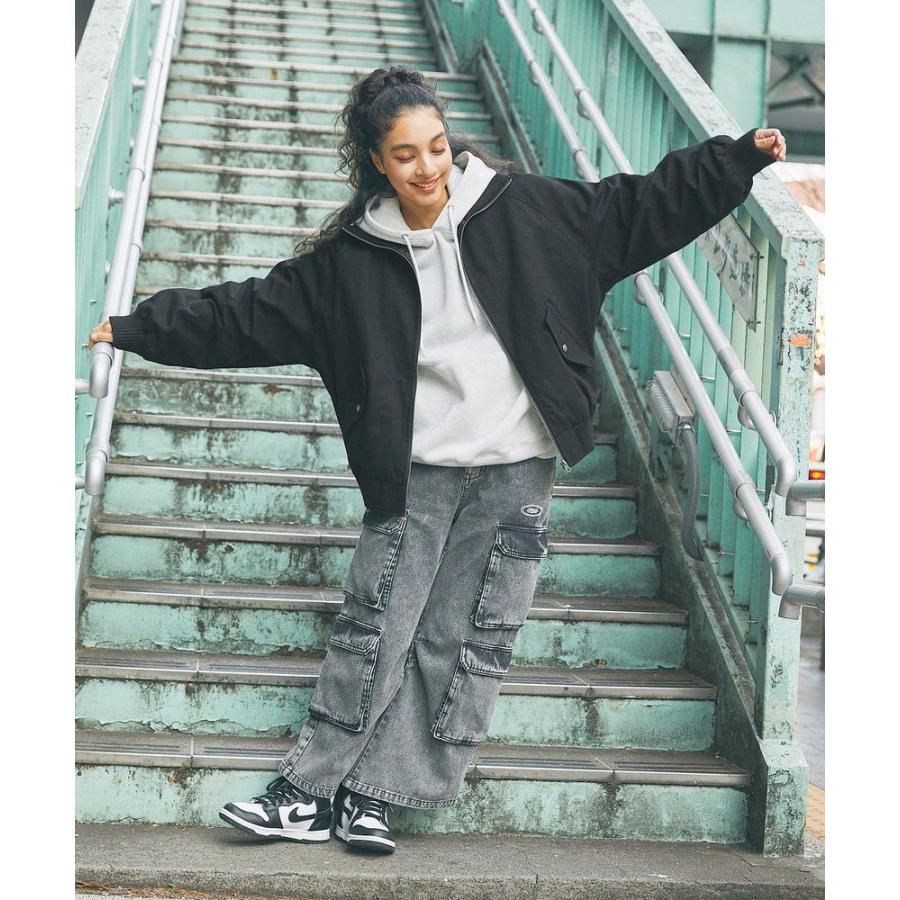 MSG＞オーバーサイズリブハイネックレザー/ダック ブルゾン : マルイ