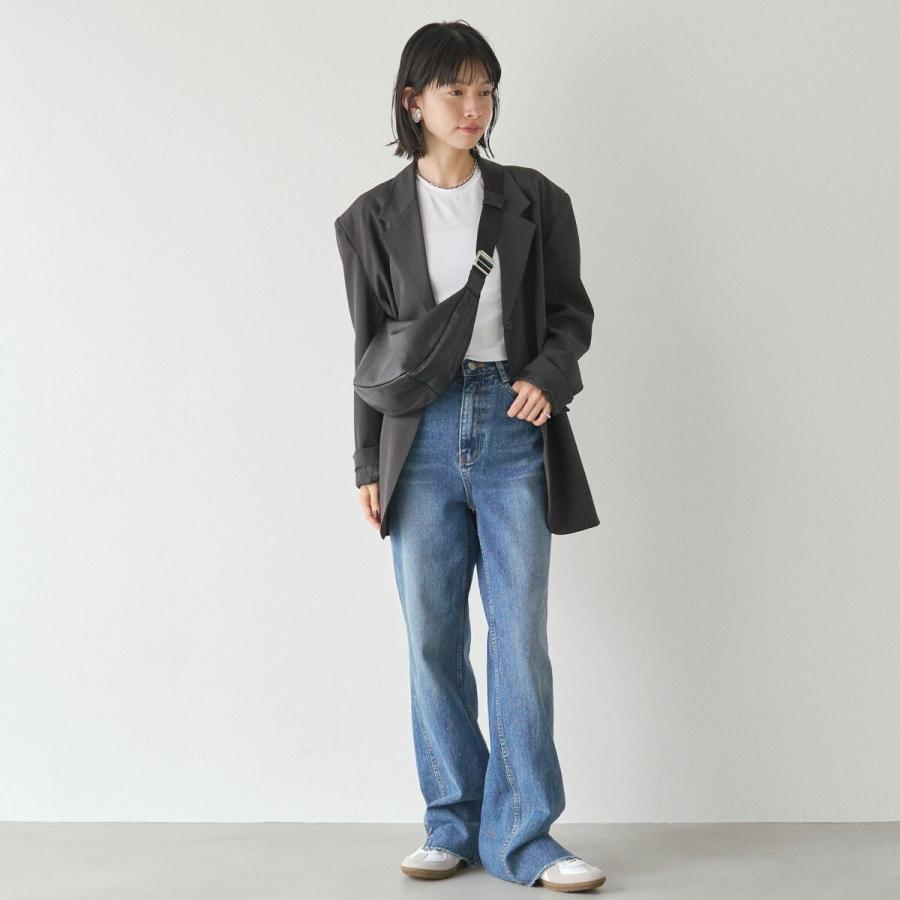 russet（ラシット） ソフトレザーラウンドショルダーバッグ〈UNISEX