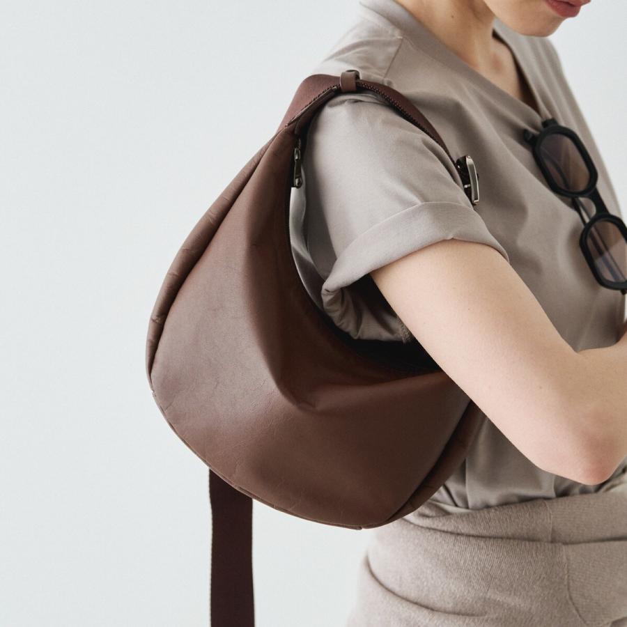 未使用☻ソフトレザーラウンドショルダーバッグ(CE-1326) russet 【SNS人気商品】ソフトレザーラウンドショルダーバッグ