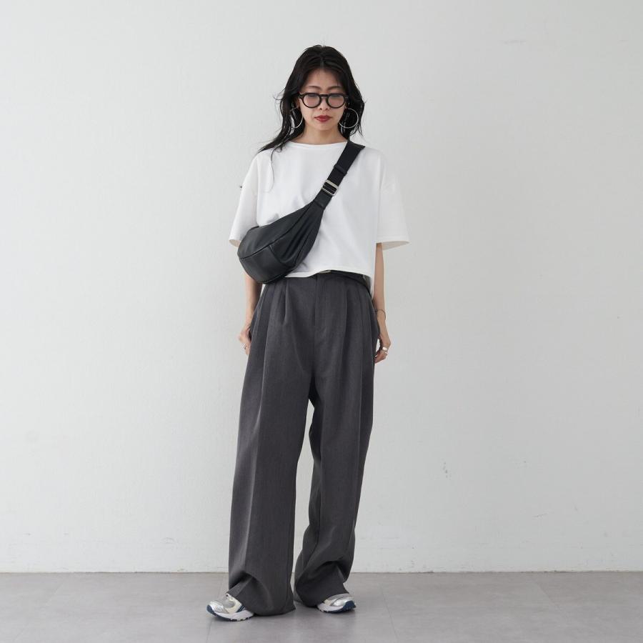 russet ＜SNS人気商品！＞ソフトレザーラウンドショルダーバッグ