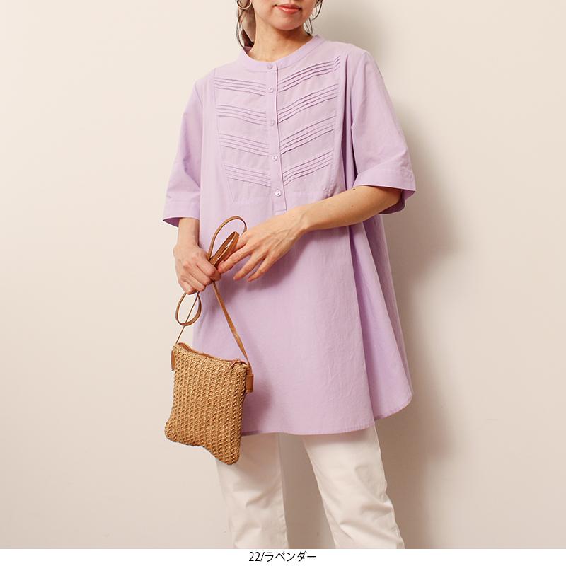 大きいサイズ】ワッシャー コットン ピンタック ブラウス : マルイ