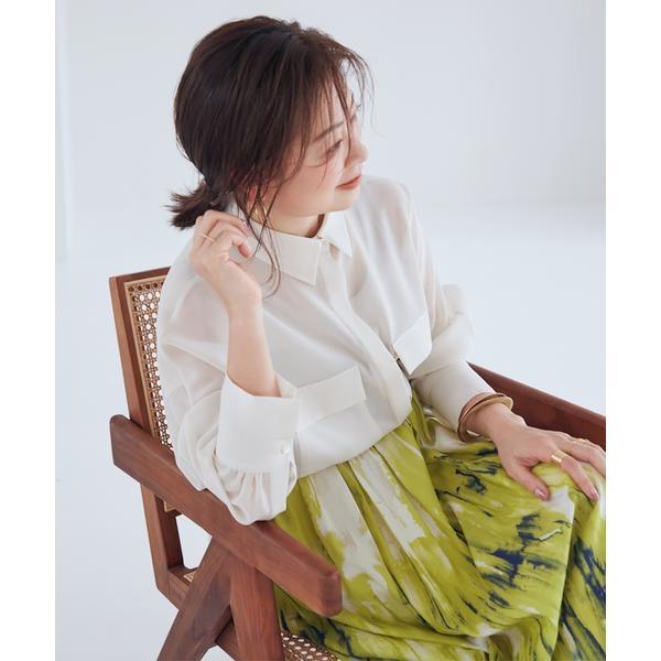【三尋木奈保コラボ】INEDシアーシャツ セール】 《大きいサイズ》品ありリッチシアーシャツ《三尋木