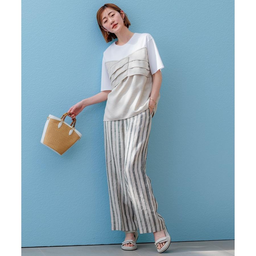 専用今期【洗える】スムースデザイン コンビ カットソー　38号 WEB限定カラーあり/洗える】スムースデザイン コンビ カットソー