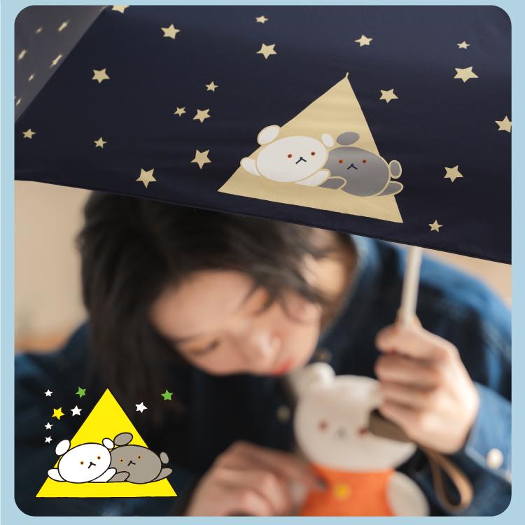 こぐまちゃん Wpc. 【Wpc.】日傘 こぐまちゃん×Wpc. 遮光ミニ 完全遮光 遮熱