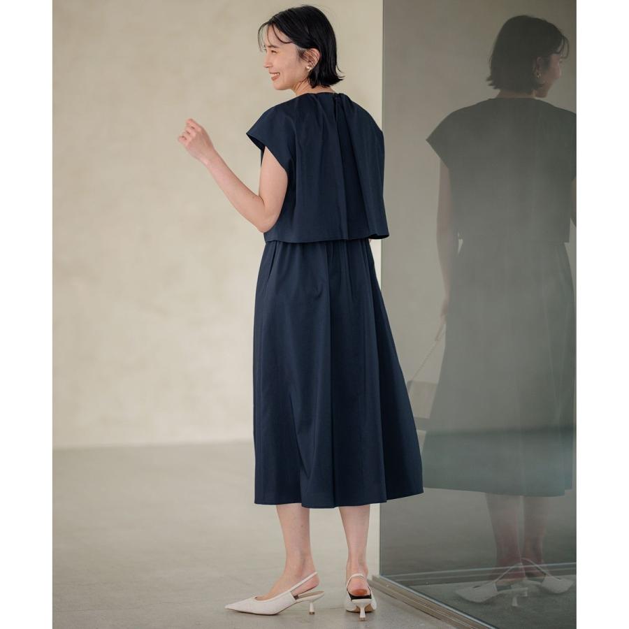 23区【接触冷感/洗える】ストレッチラミータフタ ワンピース 23区 ワンピース 「接触冷感/洗える」ストレッチラミータフタ