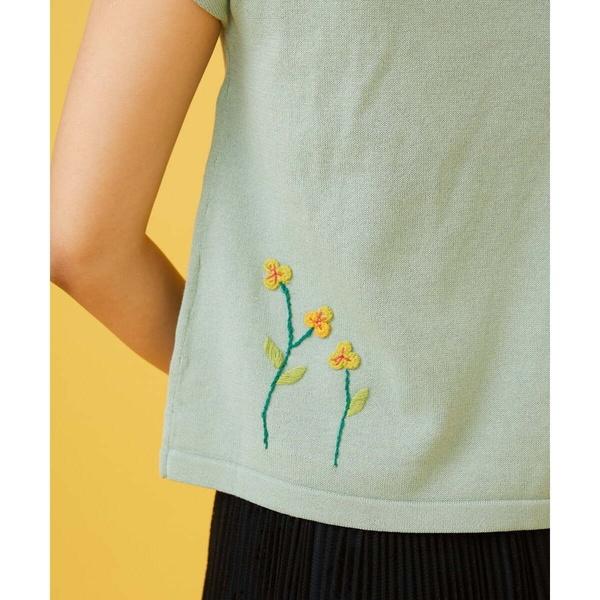 Jardineria フラワー刺繍ニット｜0101marui｜15