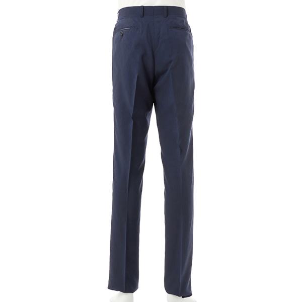 SUIT SELECT 【洗えるテーパードパンツ】ノータック ネイビーピン