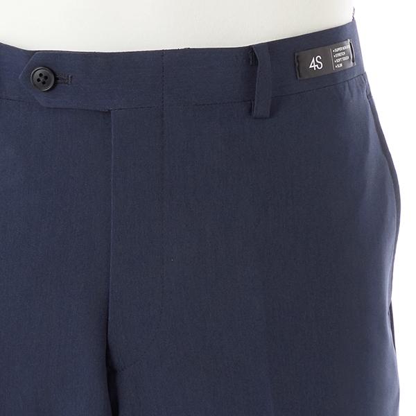 SUIT SELECT 【洗えるテーパードパンツ】ノータック ネイビーピン