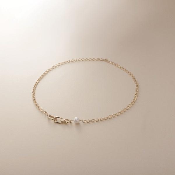 K10パール アラメキヘイ×PCチェーン ネックレスの画像