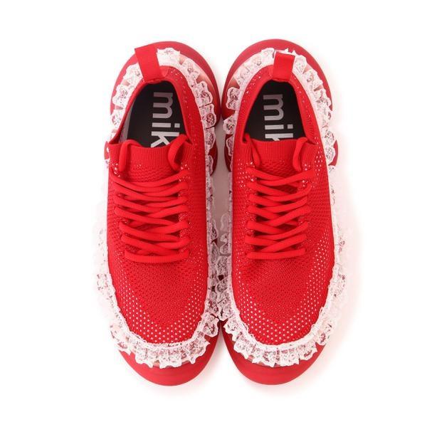 mikiosakabe スニーカー　RED MIKIOSAKABE／ミキオサカベ／Jewelry Ark Lace : マルイ(丸井)Yahoo!店