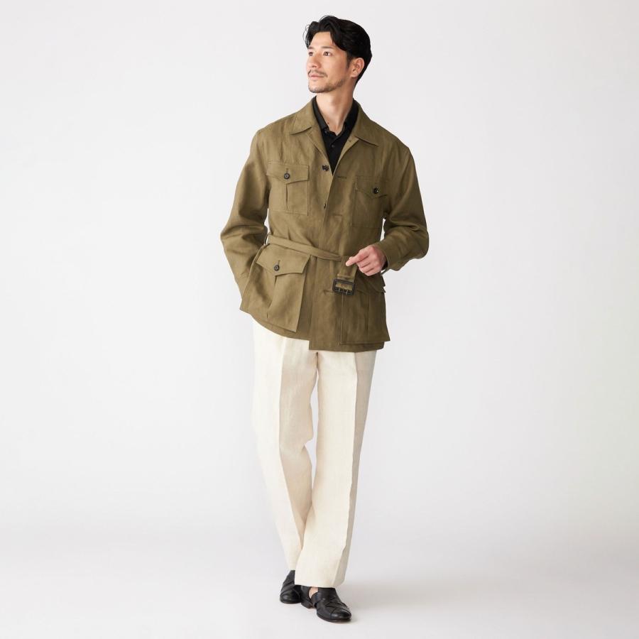 SHIPS（シップス） SHIPS: LES LESTON リネン サファリ ジャケット