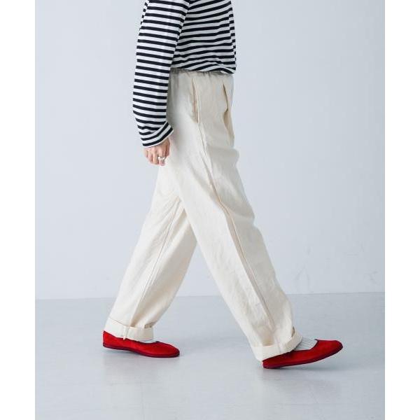 極美品 かぐれ コットン デニム イージーパンツ 24M002 フリー日本製