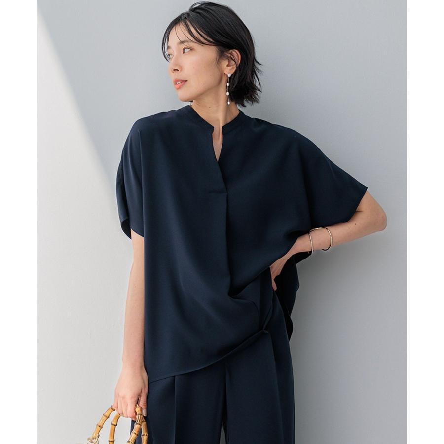 23区 【洗える】ストレッチジョーゼット フレンチスリーブ