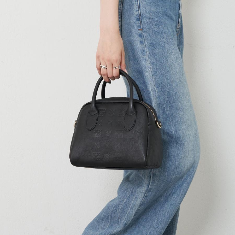 russet 【2024SS】《WEB限定》本革モノグラムプレスボストンバッグ（CE  