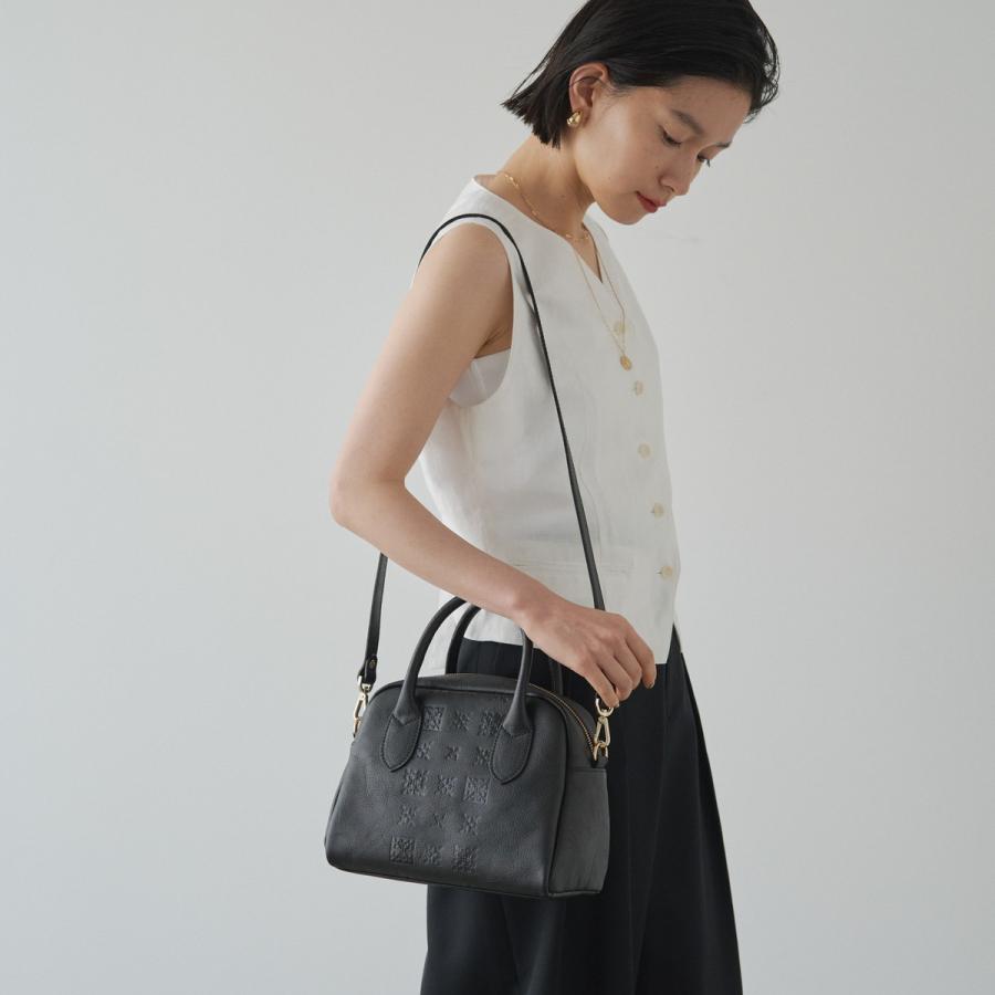 russet 【2024SS】《WEB限定》本革モノグラムプレスボストンバッグ（CE  