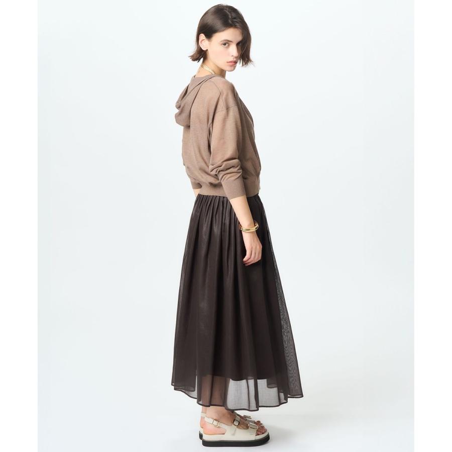 23区 【接触冷感/洗える】 シアーフィルム フレアスカート 23区 スカート 「接触冷感/洗える」シアーフィルム フレア