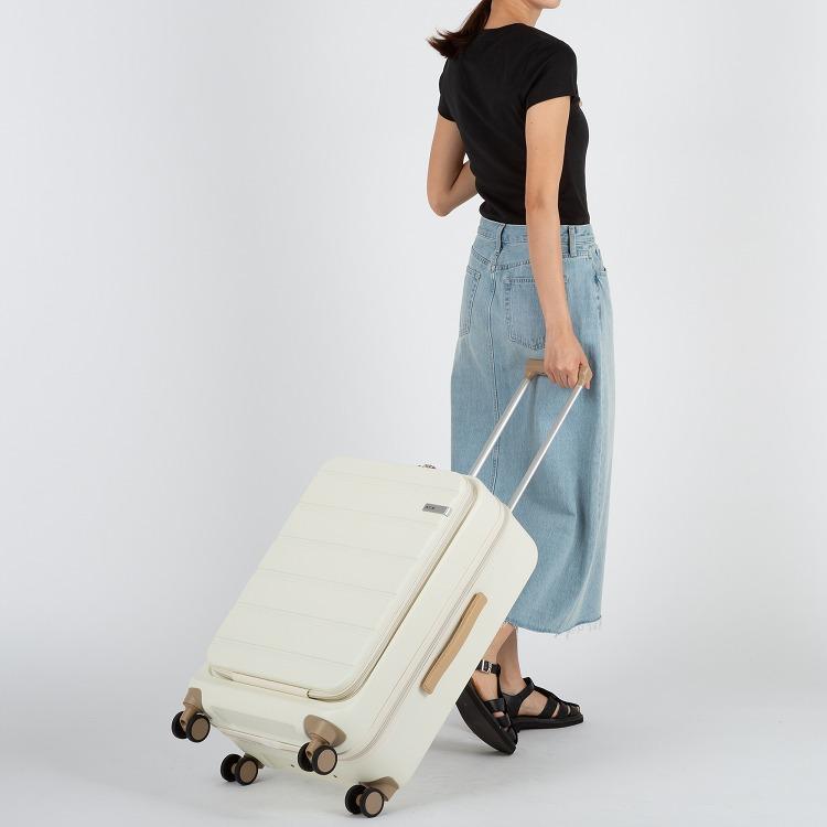 ACE フレットボード 50L スーツケース　アイボリー　ホワイト 4〜5泊程度 スーツケース ACE エース フレットボード 50L : マルイ