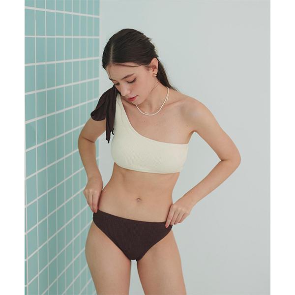 ETRE TOKYO リボンワンショルダー　ビキニ titivate 【SEA DRESS】uneuneワンショルダーリボンビキニ/水着