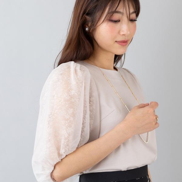 Rose Tiara（ローズティアラ） レース切替袖カットソー : マルイ(丸井