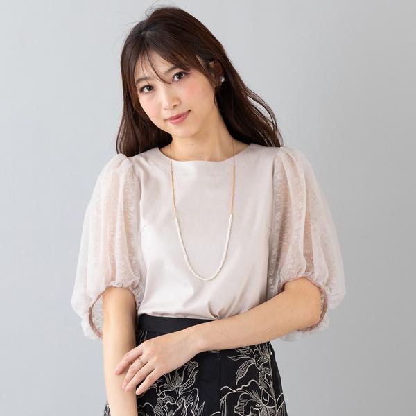 Rose Tiara（ローズティアラ） レース切替袖カットソー : マルイ(丸井