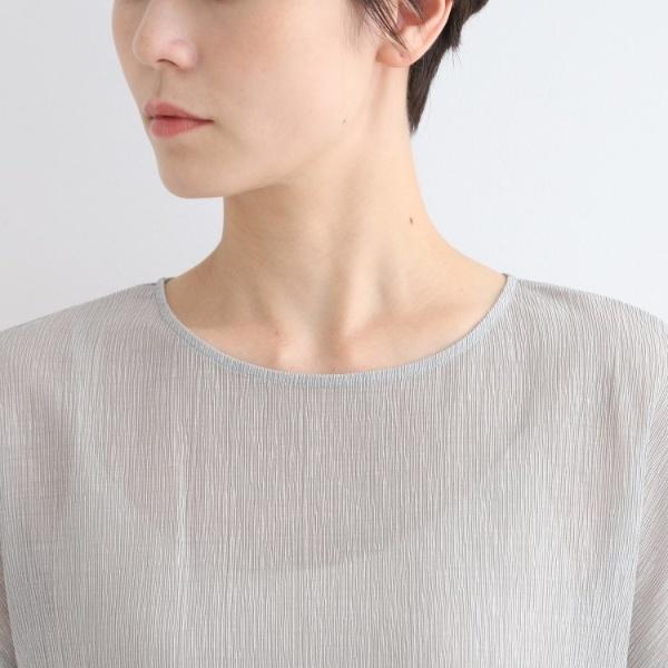 INDIVI 【洗える】ペプラム風デザインきれいめカットソー