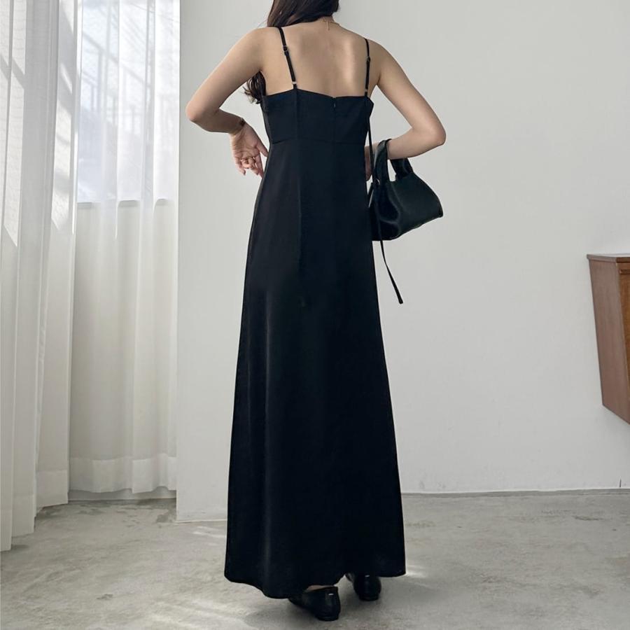 Louere バックストラップデザインサテンキャミワンピース : マルイ
