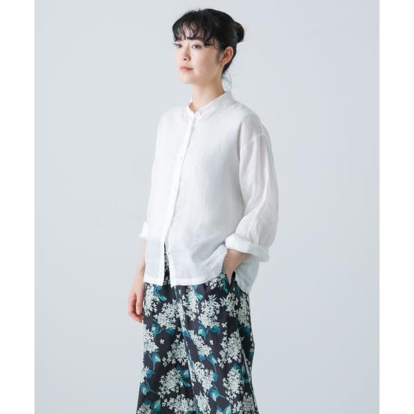 新品タグ付き　かぐれ　ラミースタンドカラーショートシャツ かぐれ ラミースタンドカラーショートシャツ : マルイ(丸井)Yahoo!店